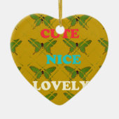 Creëer je eigen stomme  vlinder keramisch ornament (Voorkant)