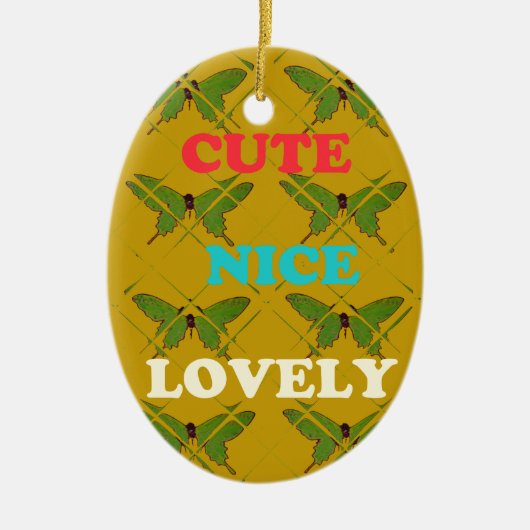 Creëer je eigen stomme  vlinder keramisch ornament (Voorkant)