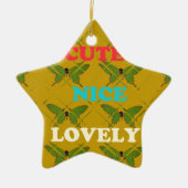 Creëer je eigen stomme vlinder keramisch ornament (Voorkant)