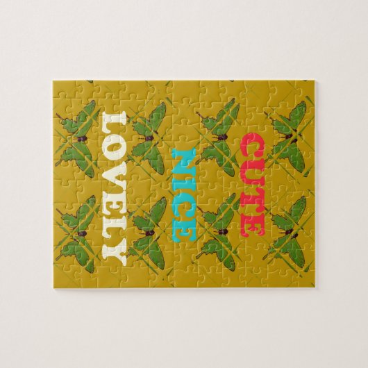 Creëer je eigen stomme vlinder legpuzzel (Horizontaal)