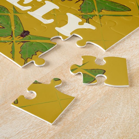 Creëer je eigen stomme  vlinder legpuzzel (Zijkant)