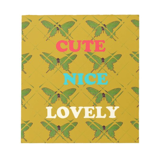 Creëer je eigen stomme  vlinder notitieblok (Voorkant)