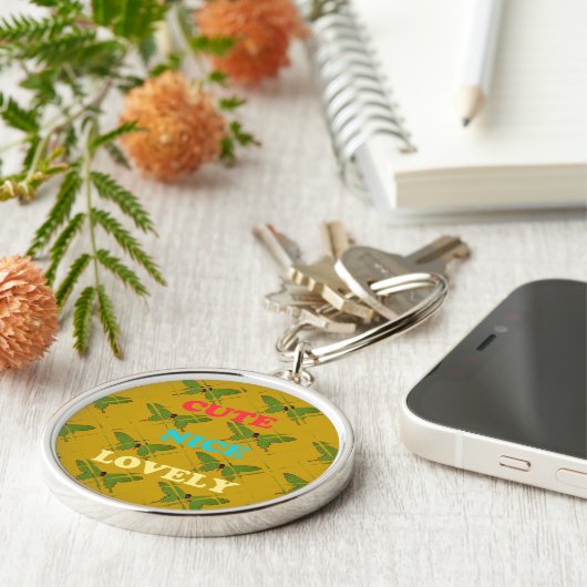 Creëer je eigen stomme  vlinder sleutelhanger (Zijkant)