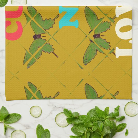 Creëer je eigen stomme  vlinder theedoek (Gevouwen)