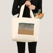 Creëer je eigen strandthema grote tote bag (Voorkant (product))