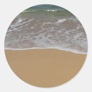Creëer je eigen strandthema ronde sticker