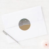 Creëer je eigen strandthema ronde sticker (Envelop)