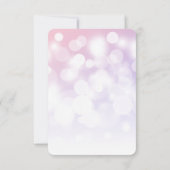 Creëer je eigen subtiele bokeh achtergrond RSVP kaartje (Achterkant)