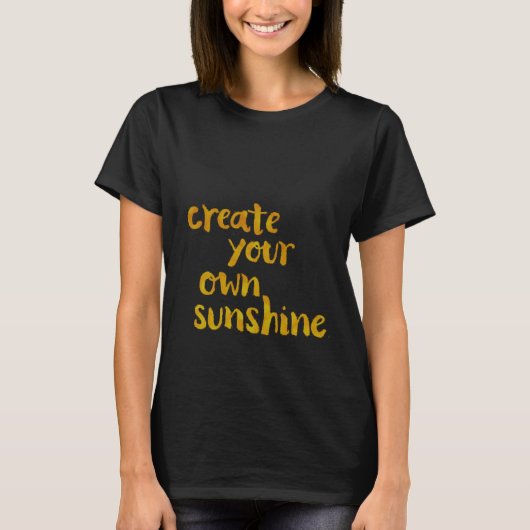 Creëer je eigen Sunshine T-shirt (Voorkant)