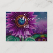 Creëer Je eigen surrealistische Paarse zonnebloem Advieskaart (Voorkant)