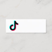 creëer je eigen tiktok bussines kaart mini visitekaartje (Achterkant)