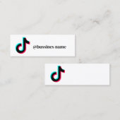 creëer je eigen tiktok bussines kaart mini visitekaartje (Voorkant / Achterkant)