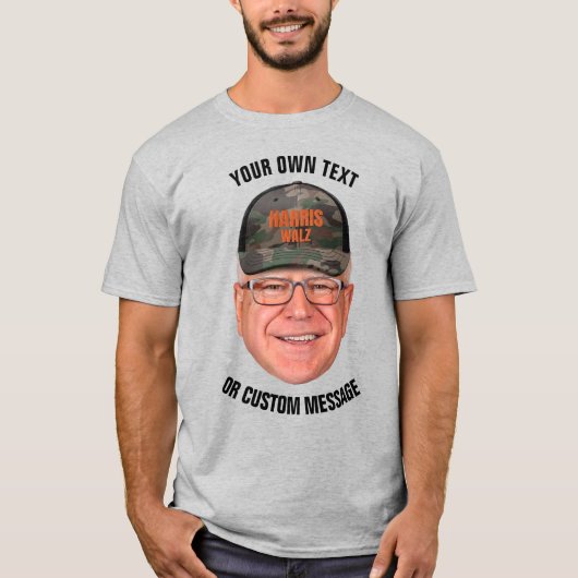 Creëer je eigen Tim Walz T-shirt (Voorkant)