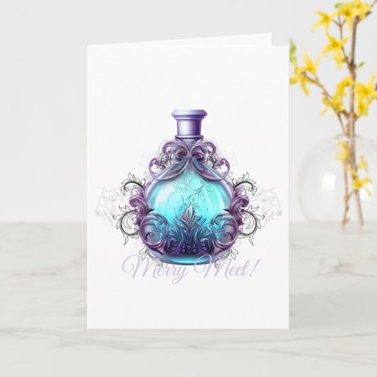 Creëer Je eigen toverdrank Kaart (Gele Bloem)