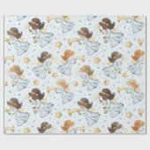 Creëer je eigen trompetende engelen cadeaupapier (Vlak)