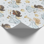 Creëer je eigen trompetende engelen cadeaupapier (Hoek)