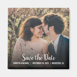 Creëer je eigen trouwfoto Save the Date Magneet