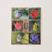 Creëer je eigen tuinbloemen fotocollage legpuzzel (Verticaal)