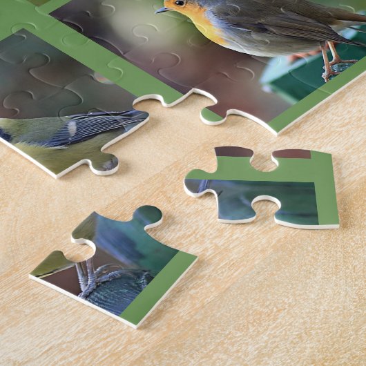 Creëer je eigen tuinvogels fotocollage legpuzzel (Zijkant)