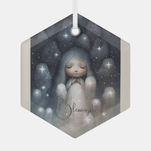 Creëer Je eigen Twinkling Star Fairy Glas Ornament (Voorkant)