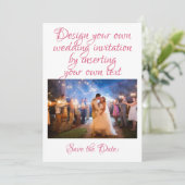 Creëer | Je eigen uitnodiging voor bruiloft person (Staand voorkant)
