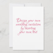 Creëer | Je eigen uitnodiging voor bruiloft person (Achterkant)
