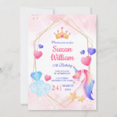 Creëer je eigen unicorn Birthday party Kaart (Voorkant)