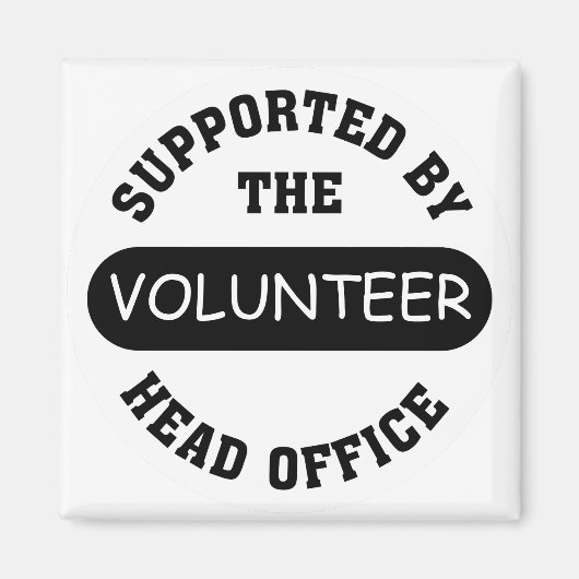 Creëer je eigen unieke cadeau van je vrijwilligers magneet (Voorkant)