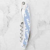 Creëer je eigen unieke van een soort gepersonalise kurkentrekker (Voorkant)