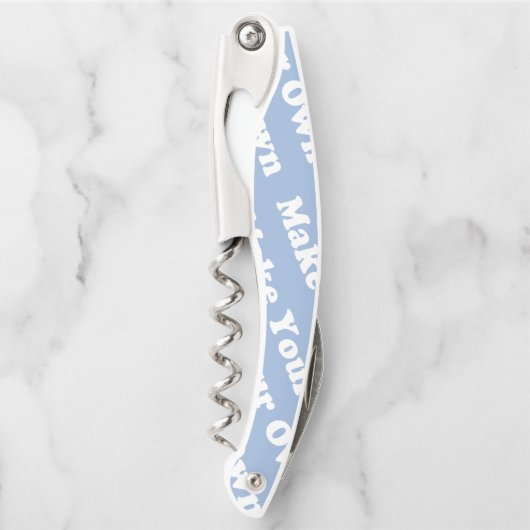 Creëer je eigen unieke van een soort gepersonalise kurkentrekker (Voorkant)