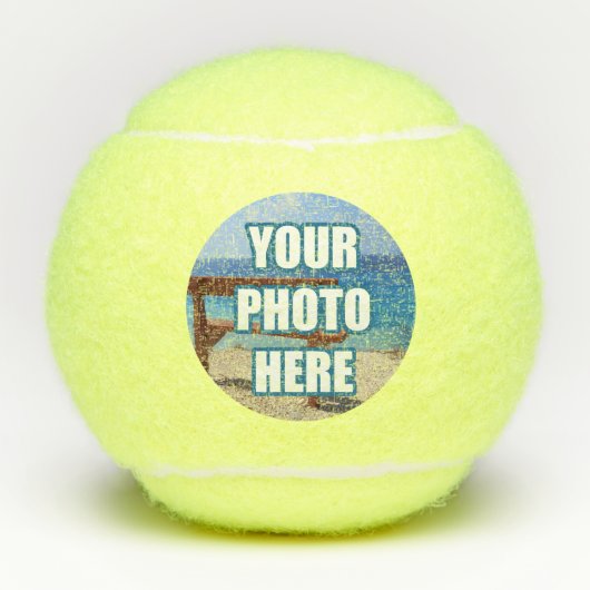 Creëer je eigen unieke van een soort gepersonalise tennisballen (Voorkant)