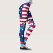 Creëer je eigen USA Hakuna Matata over druk Leggings (Rechts)