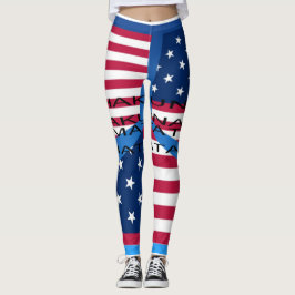 Creëer je eigen USA Hakuna Matata over druk Leggings