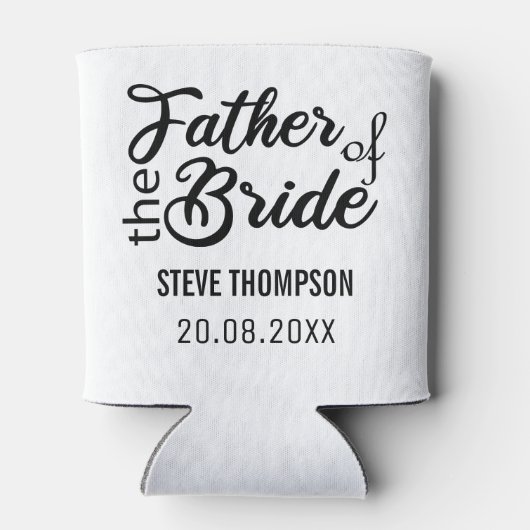 Creëer Je eigen vader van de bruid Blikjeskoeler (Achterkant)