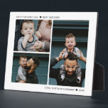 Creëer Je eigen Vaderdag beste vader ooit 3 Foto Fotoplaat<br><div class="desc">Dit ontwerp met minimale persoonlijke aanduiding Voeg uw eigen Aangepast 3 Fotocollage Plaque toe die kan worden aangepast met jouw tekst. Klik op de knop "Aanpassen" en gebruik onze ontwerptool om deze sjabloon te wijzigen. Bekijk de grafische kunstontwerpopslag voor andere producten die bij dit ontwerp passen!</div>