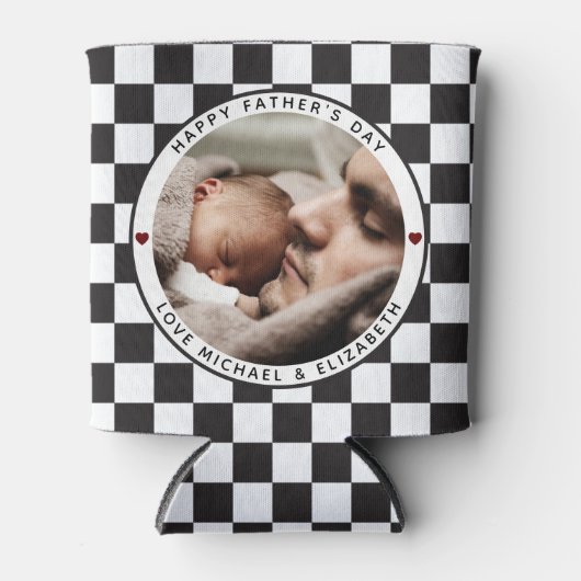 Creëer Je eigen Vaderdag beste vader ooit foto Blikjeskoeler (Voorkant)