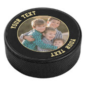 Creëer je eigen vaderdag foto Selfie Hockey Puck (3/4)