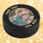 Creëer je eigen vaderdag foto Selfie Hockey Puck