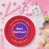 Creëer je eigen vaderdag persoonlijk papieren bordje (Feest)