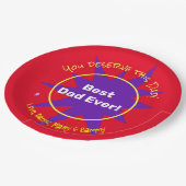Creëer je eigen vaderdag persoonlijk papieren bordje (Gekanteld)
