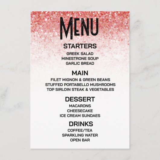 Creëer je eigen vallende rode glitter menu (Voorkant)