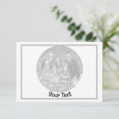 Creëer Je eigen verjaardag Dank je wel Bedankkaart (Staand voorkant)