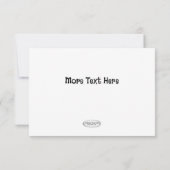 Creëer Je eigen verjaardag Dank je wel Bedankkaart (Achterkant)