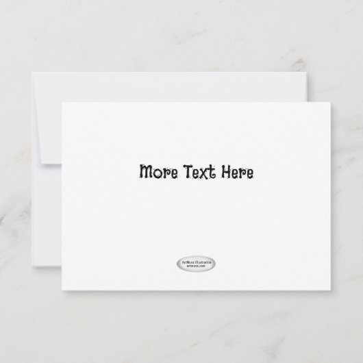 Creëer Je eigen verjaardag Dank je wel Bedankkaart (Achterkant)