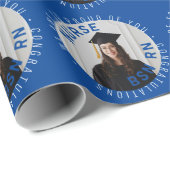 creëer je eigen verpleegster afstuderen BSN RN fot Cadeaupapier (Rol Hoek)