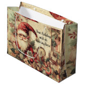 Creëer je eigen Victoriaans kerstgnoom Groot Cadeauzakje (Voorkant Gekanteld)