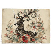 Creëer Je eigen Victoriaans kerstrendier Groot Cadeauzakje (Achterkant)