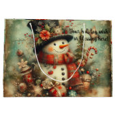 Creëer Je eigen Victoriaans kerstsneeuwpop Groot Cadeauzakje (Achterkant)