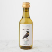 Creëer Je eigen Victoriaans Steampunk Raven Wijn Etiket (Voorkant)