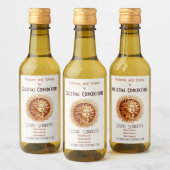 Creëer je eigen Victoriaans zonnegodin Wijn Etiket (Flessen)